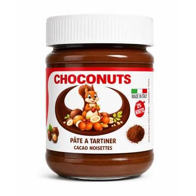 Choconuts Pâte à Tartiner Cacao Noisette, 200g