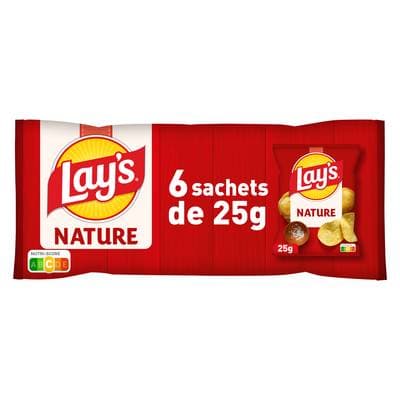 Lay's Chips nature, 6x25g