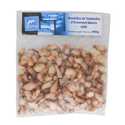 Gineys Rondelles de tentacules et d'encornets géants cuits, 400g