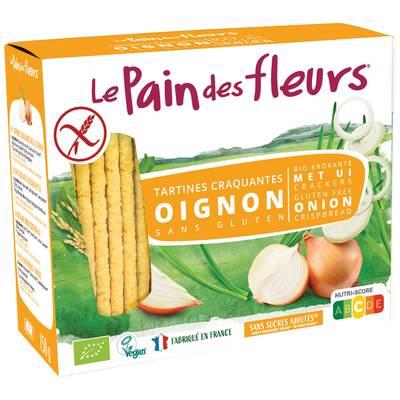 Le pain des fleurs - Tartines Craquantes Apéritif  Bio à l'Oignon
