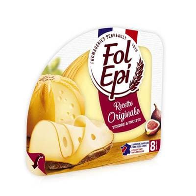 Fol Epi Fromage en tranches tendre et fruité, 8 tranches - 150g