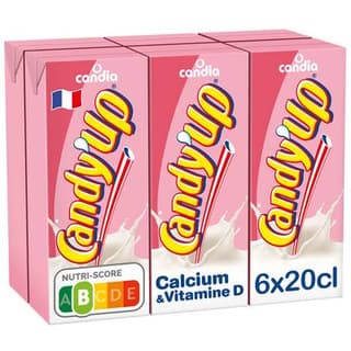 Candy-Up Boisson lactée fraise UHT, 6x20cl