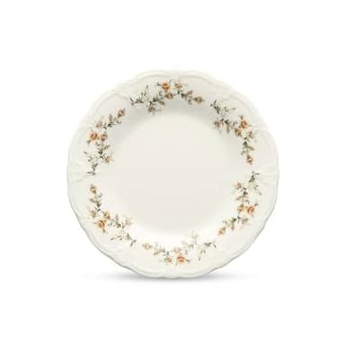 Collection Retro Assiette plate 20,5cm brown flower Retro