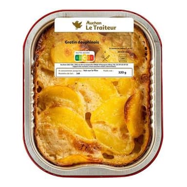 Auchan Le Traiteur Gratin Dauphinois, 320g