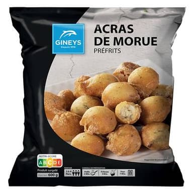 Gineys Acras de morue préfrits, 600g