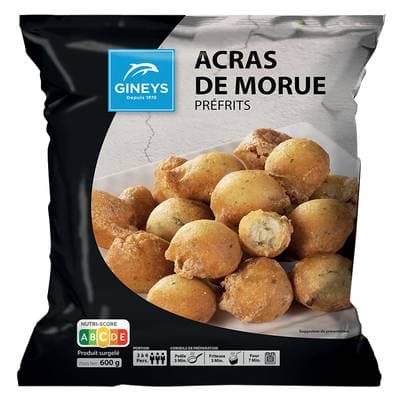 Gineys Acras de morue préfrits, 600g