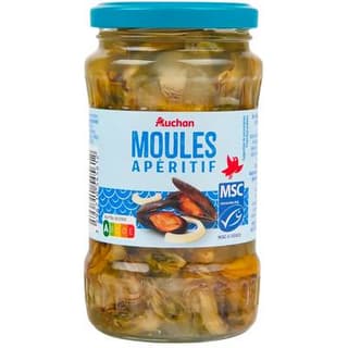 Auchan Moules apéritif MSC, 350g