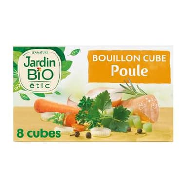 Jardin Bio Etic Bouillon cube poule bio, 8x10g