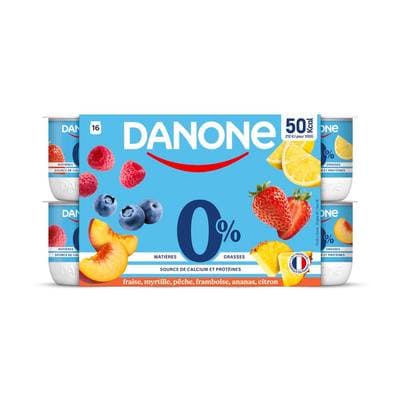 Danone Yaourts Panachés 0%, 16X125g