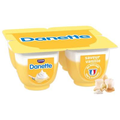 Danette Liègeois Saveur Vanille, 4x100g