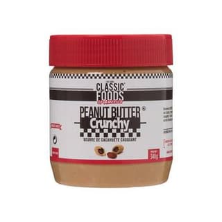 Classic Foods of America Peanut Butter Crunchy - Beurre de cacahuète croquant, 340g