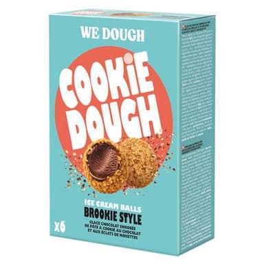 WE DOUGH Bouchée de pâte à cookie, glace chocolat, noix caramélisées, 180g