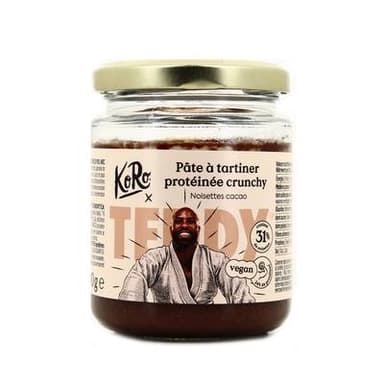 Koro Pâte à tartiner protéinée vegan noisette-cacao x Teddy Riner, 220g