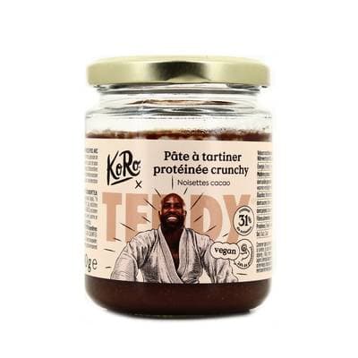 Koro Pâte à tartiner protéinée vegan noisette-cacao x Teddy Riner, 220g