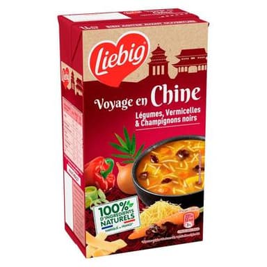 Liebig Soupe Voyage en chine- Légumes et vermicelles, 1L
