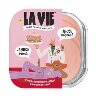 La Vie Tranches Végétales goût Fumé, 4 tranches - 120g