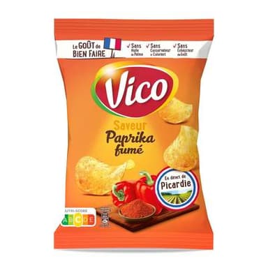 Vico Chips Saveur Paprika fumé, 125g