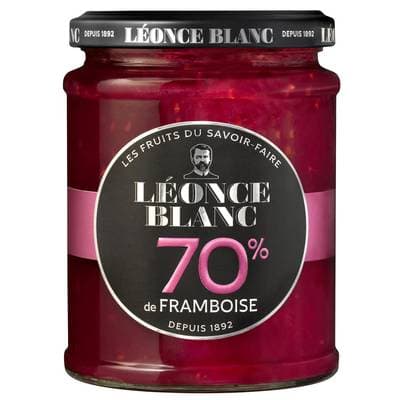 Leonce Blanc Confiture Framboise 70%, 320g