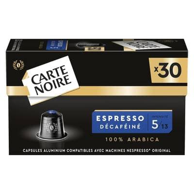 Carte Noire Café Capsule Espresso Décaféiné, 30 capsules