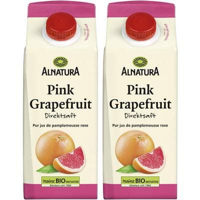 Alnatura Jus de pamplemousse rose bio, Lot de 2x75cl