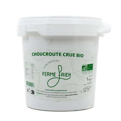 Ferme Frieh Choucroute crue bio, seau de 1 kilo