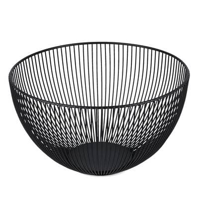 Collection Scala Panier métallique 25,5xH14,5cm noir, 1 pièce