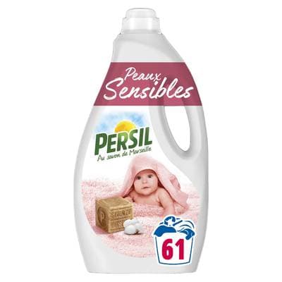 Persil Lessive liquide Au savon de Marseille Peaux Sensible, 2,565L