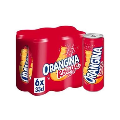 Orangina Boisson gazeuse à l'orange sanguine, 6x33cl