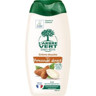 L'Arbre Vert Bien-Etre Crème Douche Parfum Amande Douce, 260ml