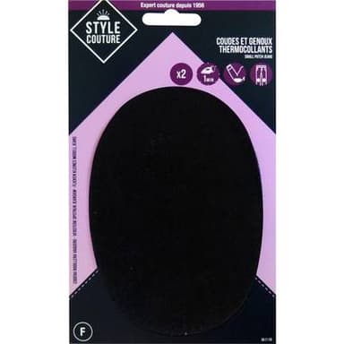 Style couture Coudes et genoux aspect daim, 2 pièces