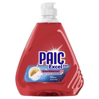 Paic Liquide Vaisselle Ultra Dégraissant au Pamplemousse Excel 24h, 500ml