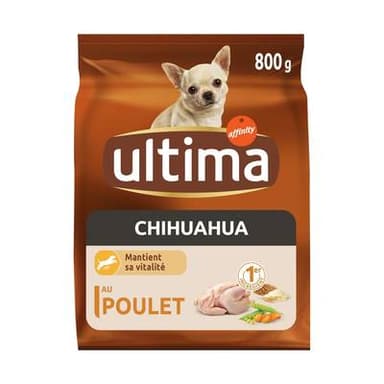 Affinity - Ultima Croquettes sur mesure Poulet Maintien Vitalité pour chien Chihuahua, 800g
