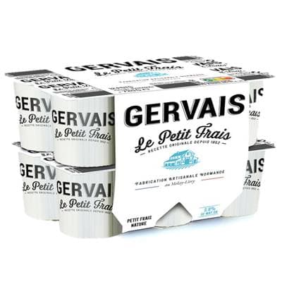 Gervais Fromage Frais 3,9%mg, 12x60g