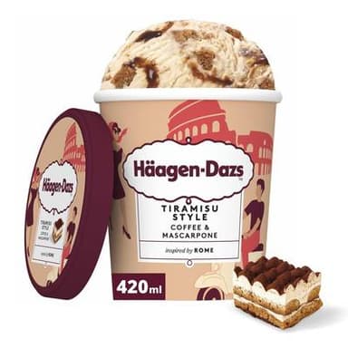 Häagen-Dazs Glace Tiramisu Style Rome Coffee & Mascarpone, 346g