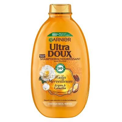 Garnier - Ultra Doux Shampoing nutrition Argan et Camélia, 600ml