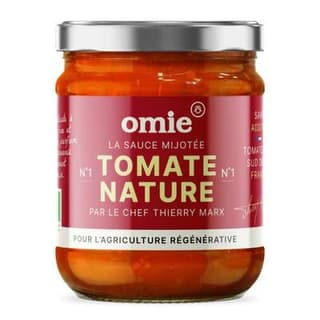 Omie Sauce Tomate Nature Bio par le chef Thierry Marx en bocal, 185g