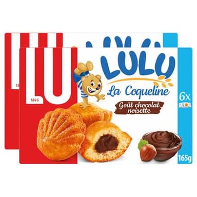 Lu Coquelines Chocolat 3 chatons, Lot de 2x165g