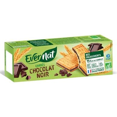 Evernat Goûters bio chocolat noir, 225g