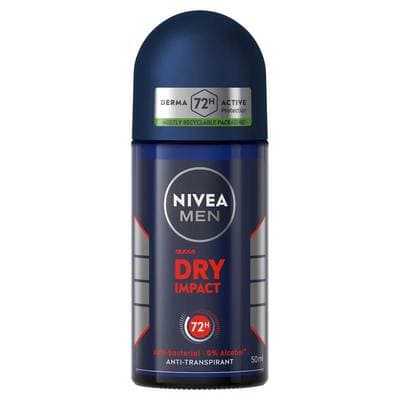 Nivea Men Déodorant bille dry impact 72h, 50ml
