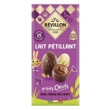 Revillon Petits Oeufs Chocolat au Lait Pétillant, 200g