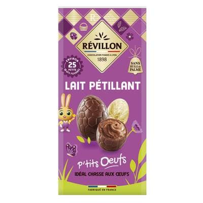 Revillon Petits Oeufs Chocolat au Lait Pétillant, 200g