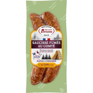 Jean-Louis Amiotte Saucisses fumées au comté, 2x150g