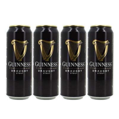 Guinness Bière Draught Stout 4.2°, Lot de 4x50cl
