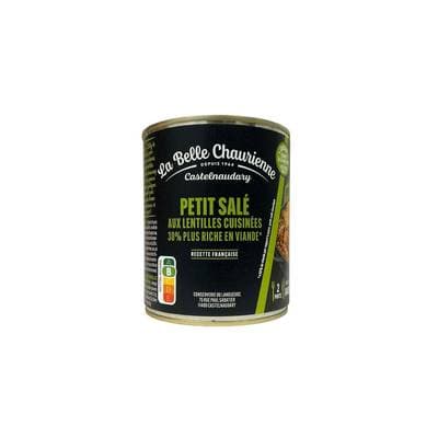 La Belle Chaurienne Petit salé aux lentilles cuisinées en conserve pour 2, 840g