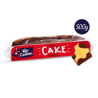 Ker Cadélac Gâteau Cake Marbré Cacao, 500g