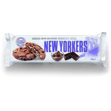 New Yorkers Cookies fourrés au chocolat noir, 175g