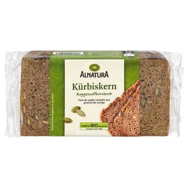 Alnatura Pain de seigle complet aux graines de courge bio, 500g