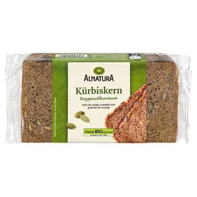 Alnatura Pain de seigle complet aux graines de courge bio, 500g