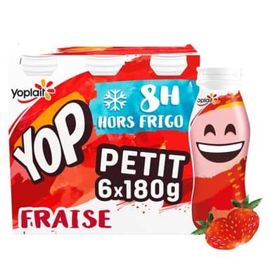 Yop Yaourt à Boire Fraise, 6x180g
