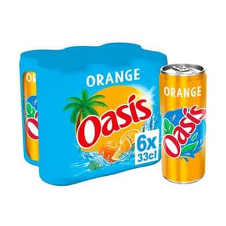 Oasis Boisson aux fruits orange, 6x33cl